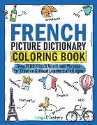 French Picture Dictionary Coloring Book