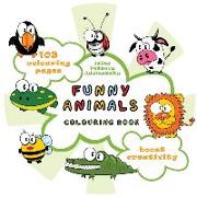 Funny animals. Colouring book