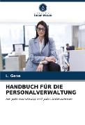 HANDBUCH FÜR DIE PERSONALVERWALTUNG