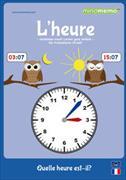 mindmemo Lernfolder - L'HEURE - Französisch lernen Uhrzeit für Kinder