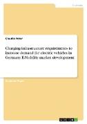 Charging infrastructure requirements to increase demand for electric vehicles in Germany. E-Mobility market development