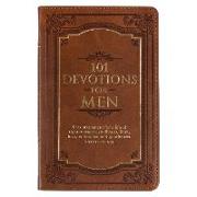101 Devotions for Men, Encouragement for a Life of Faith, Brown Faux Leather Flexcover