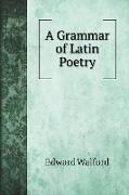 A Grammar of Latin Poetry