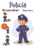 Libro para colorear de policía para niños