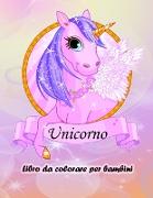 Libro da colorare Unicorno per bambini