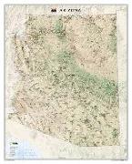 National Geographic: Arizona Wall Map - Laminated (33 X 40.5 Inches)