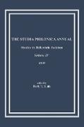 The Studia Philonica Annual, IV, 1992