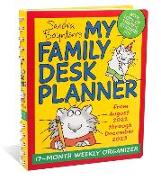 Sandra Boynton's My Family Desk Planner 17-Month 2022-2023 Monthly/Weekly Organizer Calendar