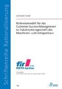 Referenzmodell für das Customer-Success-Management im Subskriptionsgeschäft des Maschinen- und Anlagenbaus