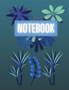 Blue Leaf Notebook