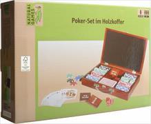 Pokerset in Holzkoffer mit 200 Chips