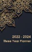 2022-2024 Three Year Planner: 36 Months Calendar Calendar with Holidays 3 Years Daily Planner Appointment Calendar 3 Years Agenda