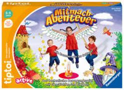Ravensburger tiptoi ACTIVE Spiel 00130, Mitmach-Abenteuer, Bewegungsspiel ab 3 Jahren, mit Geschichten, schönen Liedern und lustigen Reimen