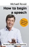 How to begin a speech