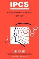 Beryllium: Environmental Health Criteria Series No 106