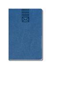 A7 Soft Touch mini Adressbuch blau, braun, grau