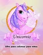 Libro para colorear de unicornios para niños