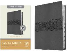 Santa Biblia Ntv, Edición Manual, Letra Gigante (Sentipiel, Gris, Índice, Letra Roja)