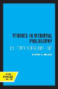 Studies in Medieval Philosophy, Science, and Logic