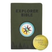 CSB Explorer Bible for Kids, Olive Compass Leathertouch