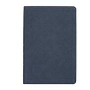 CSB Large Print Thinline Bible, Navy Leathertouch