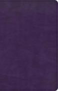 CSB Large Print Personal Size Reference Bible, Purple Leathertouch