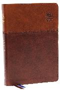 NKJV, Matthew Henry Daily Devotional Bible, Leathersoft, Brown, Red Letter, Comfort Print