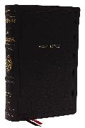 NKJV, Wide-Margin Reference Bible, Sovereign Collection, Leathersoft, Black, Red Letter, Comfort Print