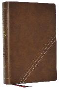 KJV, Word Study Reference Bible, Leathersoft, Brown, Red Letter, Comfort Print