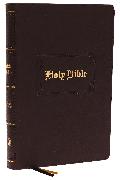 KJV Holy Bible Large Print Center-Column Reference Bible, Brown Leathersoft, 53,000 Cross References, Red Letter, Comfort Print: King James Version