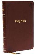 KJV Holy Bible Large Print Center-Column Reference Bible, Brown Bonded Leather with Thumb Indexing, 53,000 Cross References, Red Letter, Comfort Print: King James Version