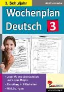 Wochenplan Deutsch 3. Schuljahr