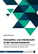 Homeoffice und Arbeitsrecht in der Corona-Pandemie. Aspekte und Hindernisse aus rechtlicher Sicht