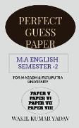 Perfect Guess Paper M.a English Semester -2