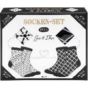 Socken-Set 47577 "Schwarz-weiß"