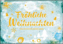 Doppelkarte. Fröhliche Weihnachten (Schrift)