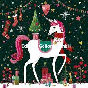 Postkarte. Weihnachtliches Einhorn/ Mila Marquis