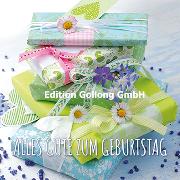 Postkarte. Zum Geburtstag (Frühlingsblüten)