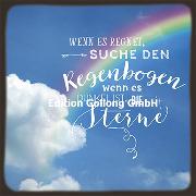 Postkarte. Wenn es regnet...(Regenbogen)