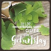 Postkarte. Zum Geburtstag (Ginkgo)