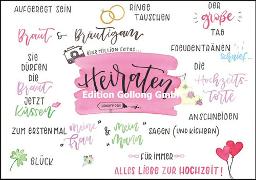 Doppelkarte. Heiraten...(Handlettering) Jutta Beige a