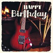 Postkarte. Happy Birthday (Gitarre)