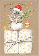 Doppelkarte. Zauberhafte Weihnachten (Maus)