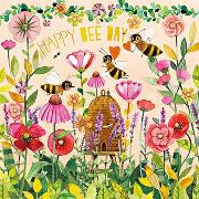 Postkarte. Happy Bee Day(Bienen)