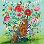 Postkarte. Happy Bearsday (Bär)