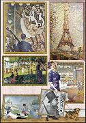 Doppelkarte. Art Card - Georges Seurat