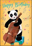 Doppelkarte. Happy Birthday (Panda), Sandra Brezina