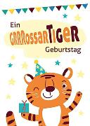 Postkarte. Großartiger Geburtstag (Tiger)