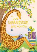 Postkarte. Zum Geburtstag (Giraffe)