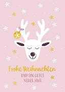 Postkarte. Frohe Weihnachten (Hirsch)